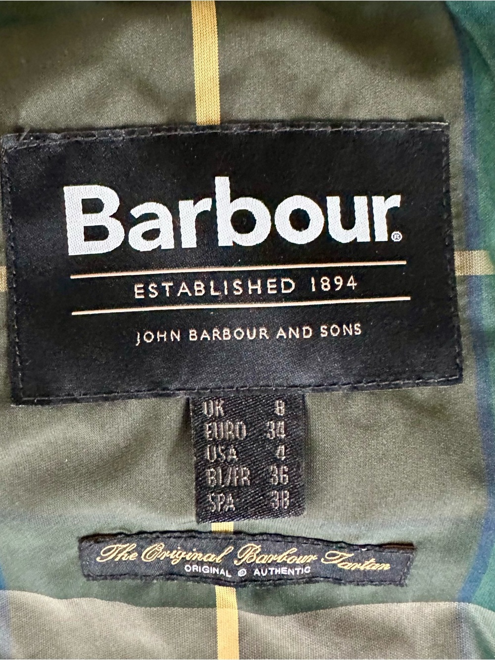 Barbour Whillan Quilted Jacket Ivy Green Size 4 Great Condition - Picture 8 of 14